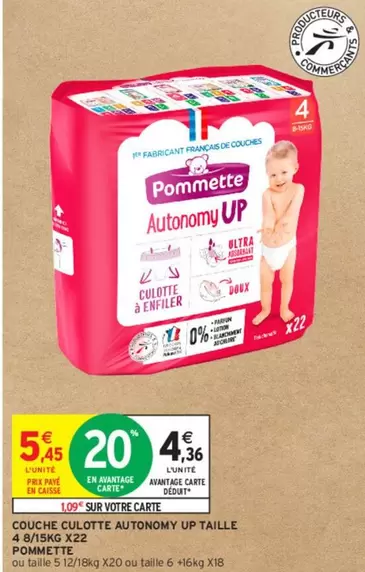 Pommette - Couche Culotte Autonomy Up Taille