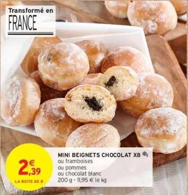 Mini Beignets Chocolat X8