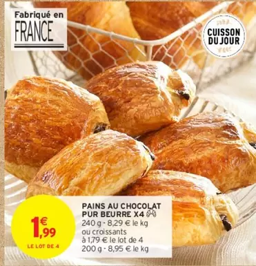 Pains Au Chocolat Pur Beurre