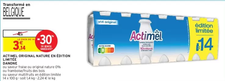 Danone - Actimel Original Nature En Édition