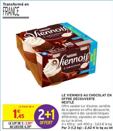 Nestlé - Découvrez Le Viennois Au Chocolat en Offre Découverte