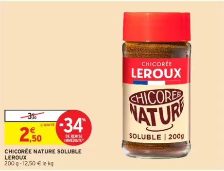 Leroux - Chicorée Nature Soluble