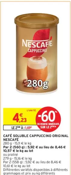 Nescafé - Café Soluble Cappuccino Original