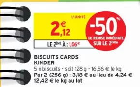 Kinder - Ferrero - Biscuits Cards