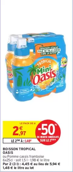 Oasis - Cais - Boisson Tropical