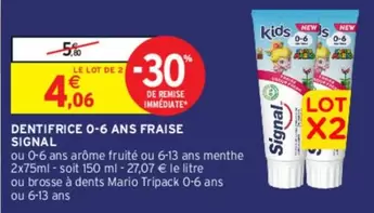 Signal - Dentifrice 0-6 Ans Fraise