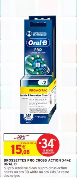 Oral-B - Brossettes Pro Cross Action X44-2