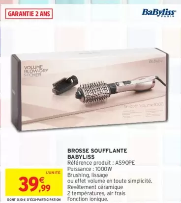 Babyliss - Brosse Soufflante