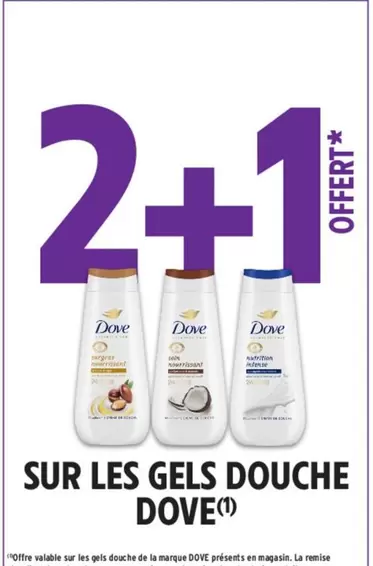 Dove - Sur Les Gels Douche