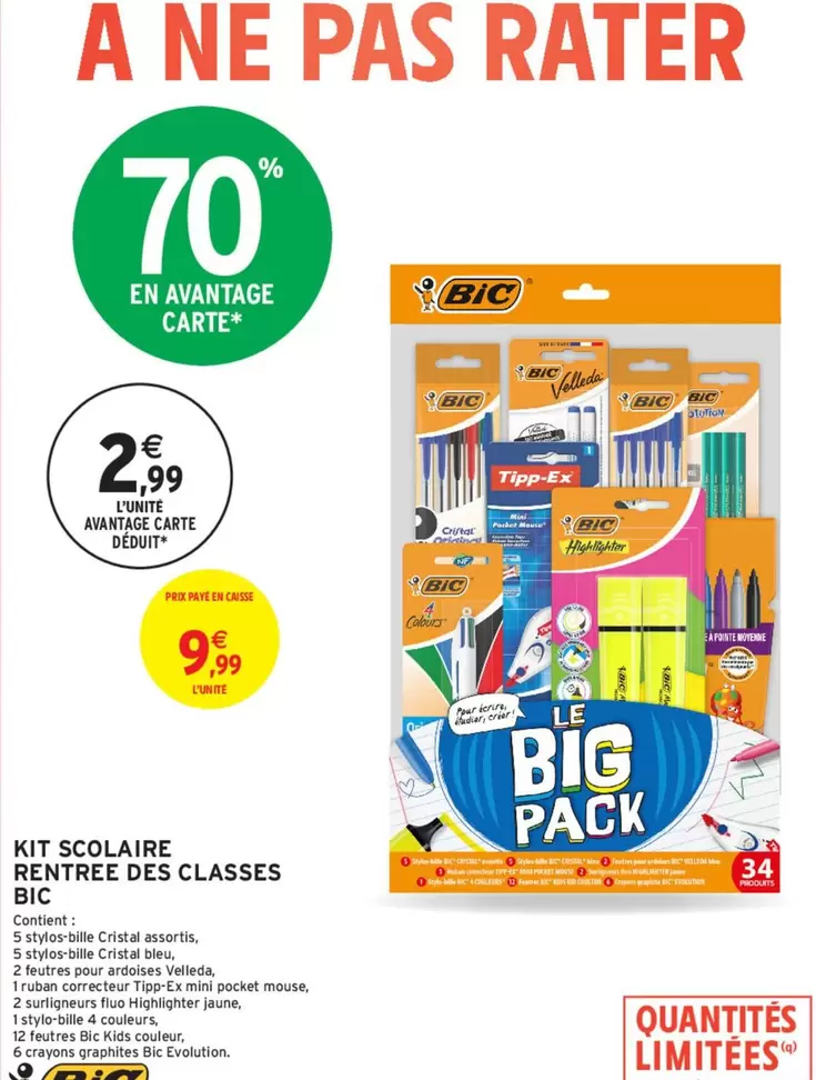 BIC - Kit Scolaire Rentree Des Classes