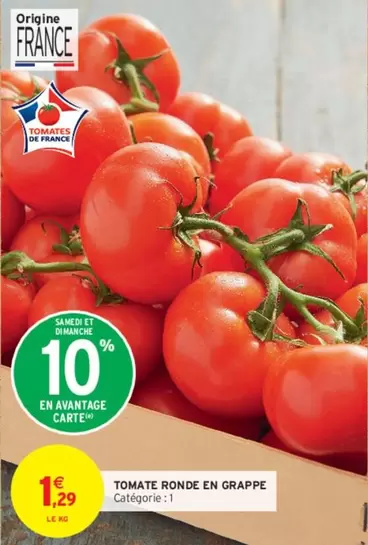 Tomate Ronde En Grappe