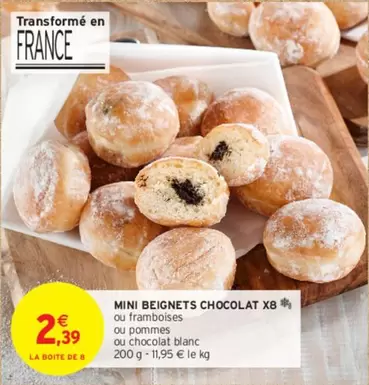 Mini Beignets Chocolat X8