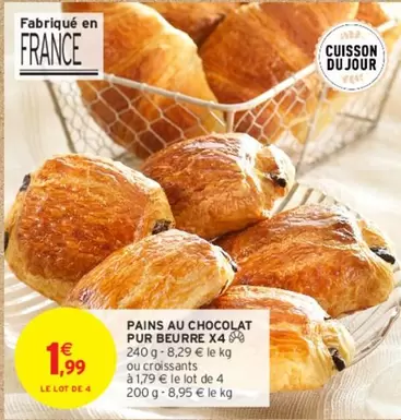 Pains Au Chocolat Pur Beurre