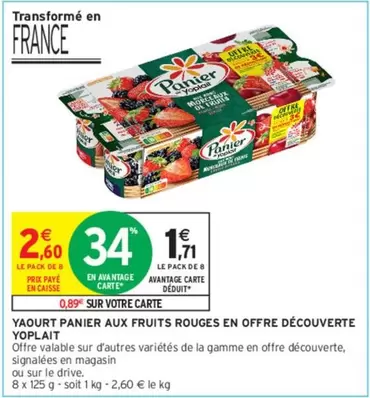 Yoplait - Offre Découverte Yaourt Panier Aux Fruits Rouges