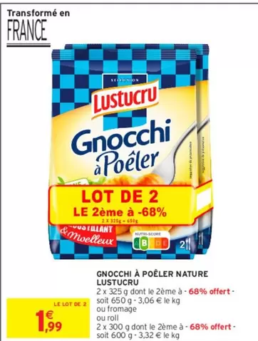 Lustucru - Gnocchi À Poêler Nature