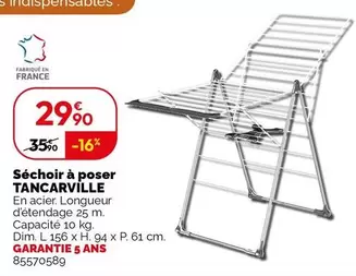 Séchoir À Poser Tancarville  offre à 29,9€ sur Weldom