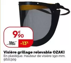 Visière Grillage Relevable Ozaki  offre à 9,9€ sur Weldom