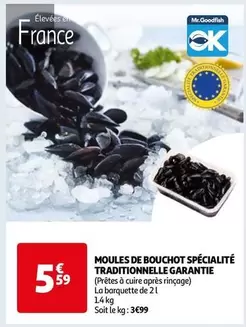 Moules De Bouchot Spécialité Traditionnelle Garantie offre à 5,59€ sur Auchan Hypermarché