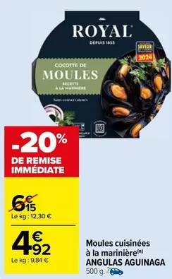 Royal - Angulas Aguinaga - Moules Cuisinées À La Marinière offre à 4,92€ sur Carrefour Market