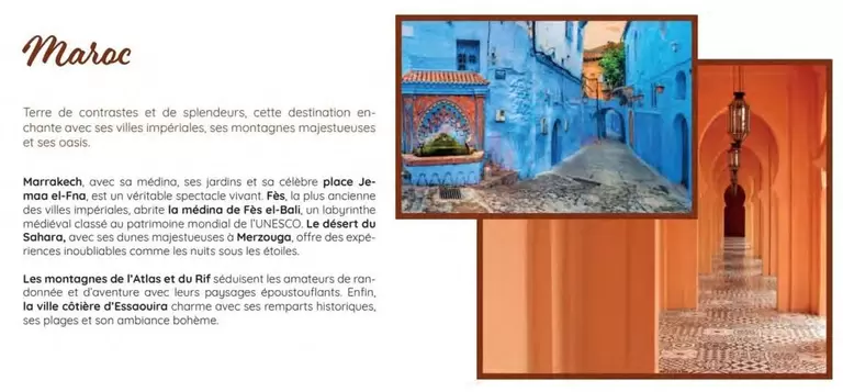 Maroc offre sur Havas Voyages