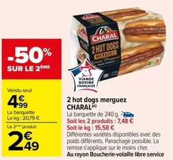 Charal - 2 Hot Dogs Merguez