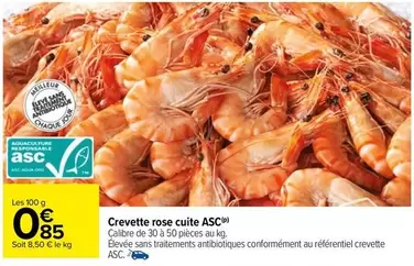 Crevette Rose Cuite Asc