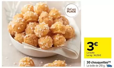 30 chouquettes