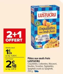 lustucru - pâtes aux oeufs frais