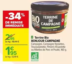 Bonjour Campagne - Terrine Bio