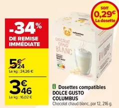 Dolce Gusto Columbus - Dosettes Compatibles 