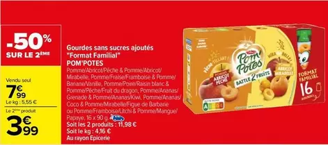 Materne - Gourdes Familiales Sans Sucres Ajoutés : Idéales pour toute la famille !