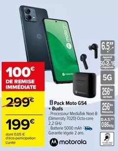 Motorola - Pack Moto G54 + Buds