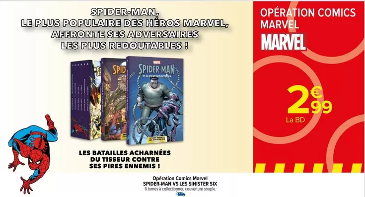 Opération Comics Marvel : Spider-Man contre les Sinister Six - Promo Spéciale avec caractéristiques exclusives