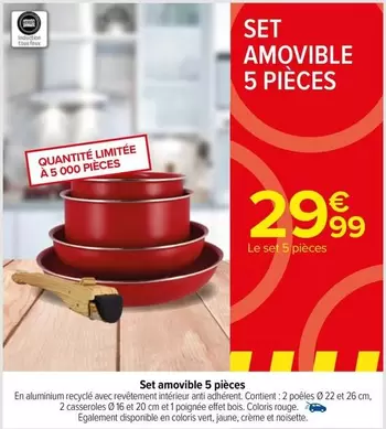 Set Amovible 5 Pièces