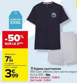 Pyjama Court Homme