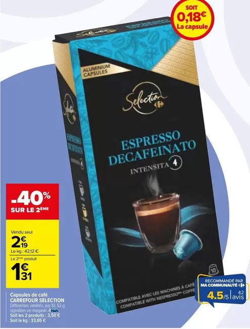 Signal - Café Expresso - Capsules De Café