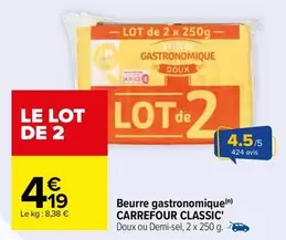 Carrefour - Beurre Gastronomique