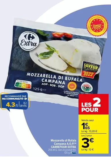 Carrefour - Mozzarella Di Bufala Campana