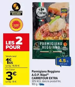 Carrefour - Parmigiano Reggiano A.o.p. Râpé