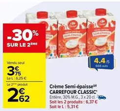 Carrefour - Crème Semi-épaisse