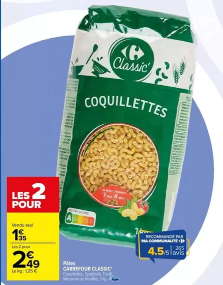 Carrefour - Pâtes Classic