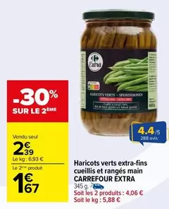 Carrefour - Haricots Verts Extra-fins Cueillis et Rangés à la Main