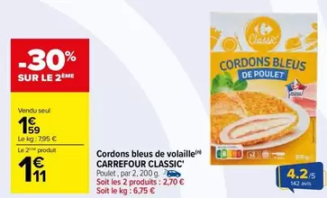 Carrefour - Cordons Bleus De Volaille