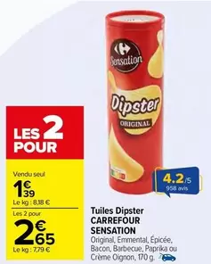 Carrefour - Tuiles Dipster Sensation