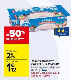 Carrefour - Yaourts Brassés Classic'