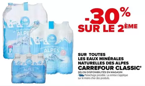 Carrefour - Découvrez toutes les eaux minérales naturelles des Alpes avec une promo spéciale