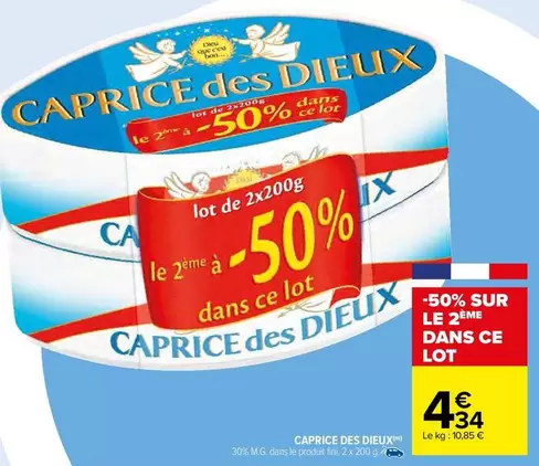 Caprice des Dieux - 200 M.G. : Le Produit Fini avec Promo Spéciale