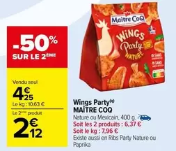 Maître Coq - Wings Party