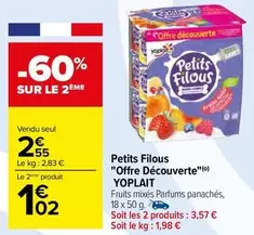 Yoplait - Petits Filous "offre Découverte"