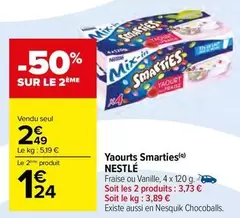 Nestlé - Yaourts Smarties